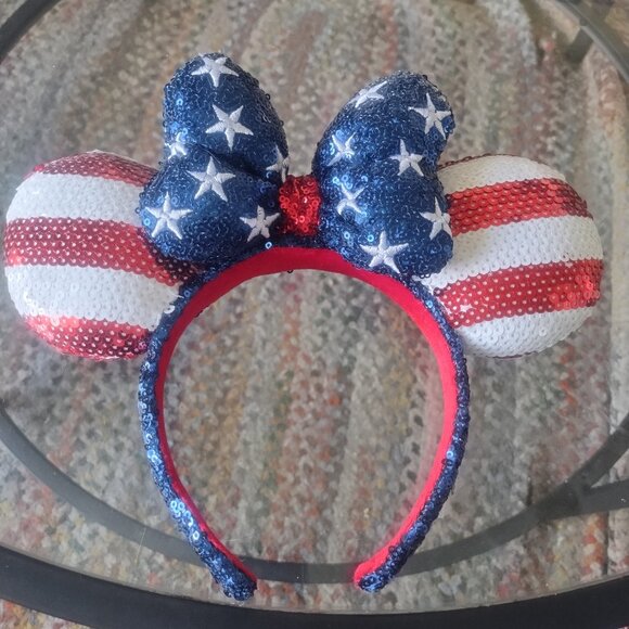 Disney Accessories - Patriotic Minnie Ears